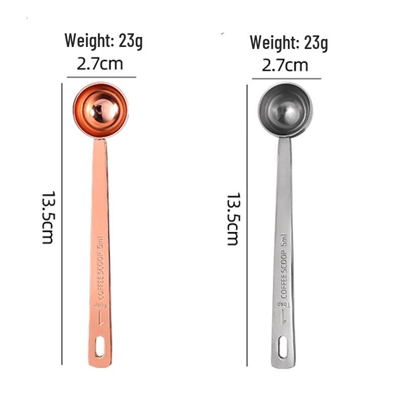 

Stainless Steel Coffee Measuring Spoon with Handle and Scale (5-30ml) 5ml серебряный