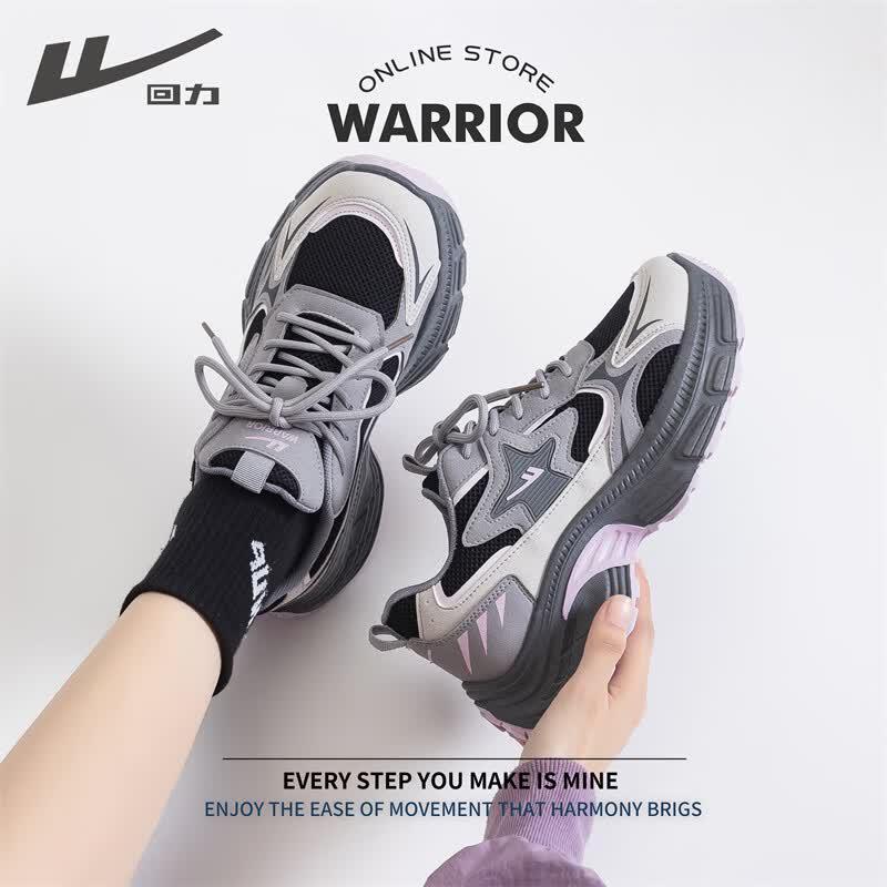 Warrior Women's Casual Mesh Breathable Height-Increasing Dad Shoes