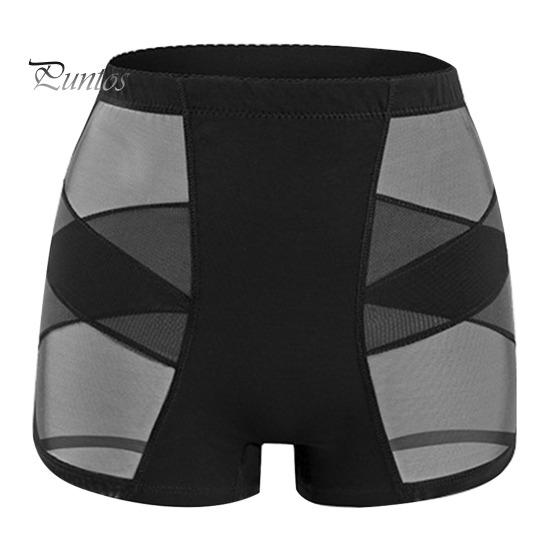 

Женское нижнее белье для контроля живота с губчатой ​​подушечкой, подтягивающее ягодицы, стрейч, формирователь ягодиц, короткие трусики, корректирующее белье M чёрный