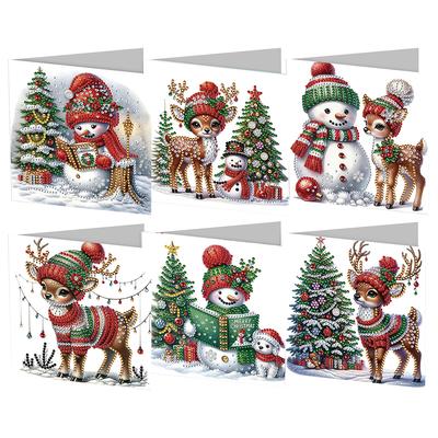 Diamond Painting Greeting Cards Handmade Diamond Art Cards Diamond Art Christmas Cards Arts Crafts for Birthday Thanksgiving Day