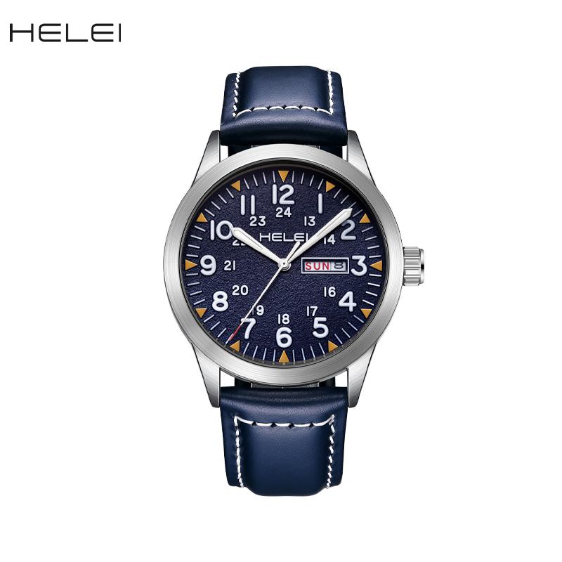 Mens Watch Classic Tactical Analog Quartz Watches Luminous Markers Day & Date Waterproof Casual Dress Watch