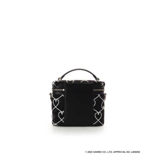 Samantha Vega Sanrio Kuromi Vanity Bag Cute Cosmetic Bag Mini Handbag Black Purple Japan Limited Collection Gift