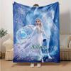 Custom 1pc Winter Fantasy Journey Blanket, Soft And Comfortable Blanket, Casual Warm, Camping Travel Blanket, Birthday Gift Q91060