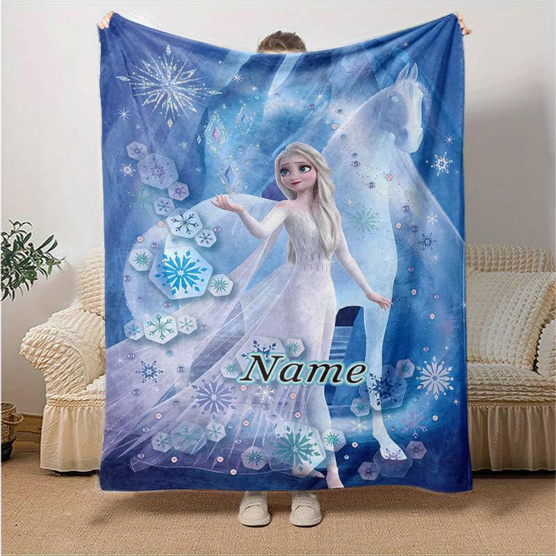 Custom 1pc Winter Fantasy Journey Blanket, Soft And Comfortable Blanket, Casual Warm, Camping Travel Blanket, Birthday Gift Q91060