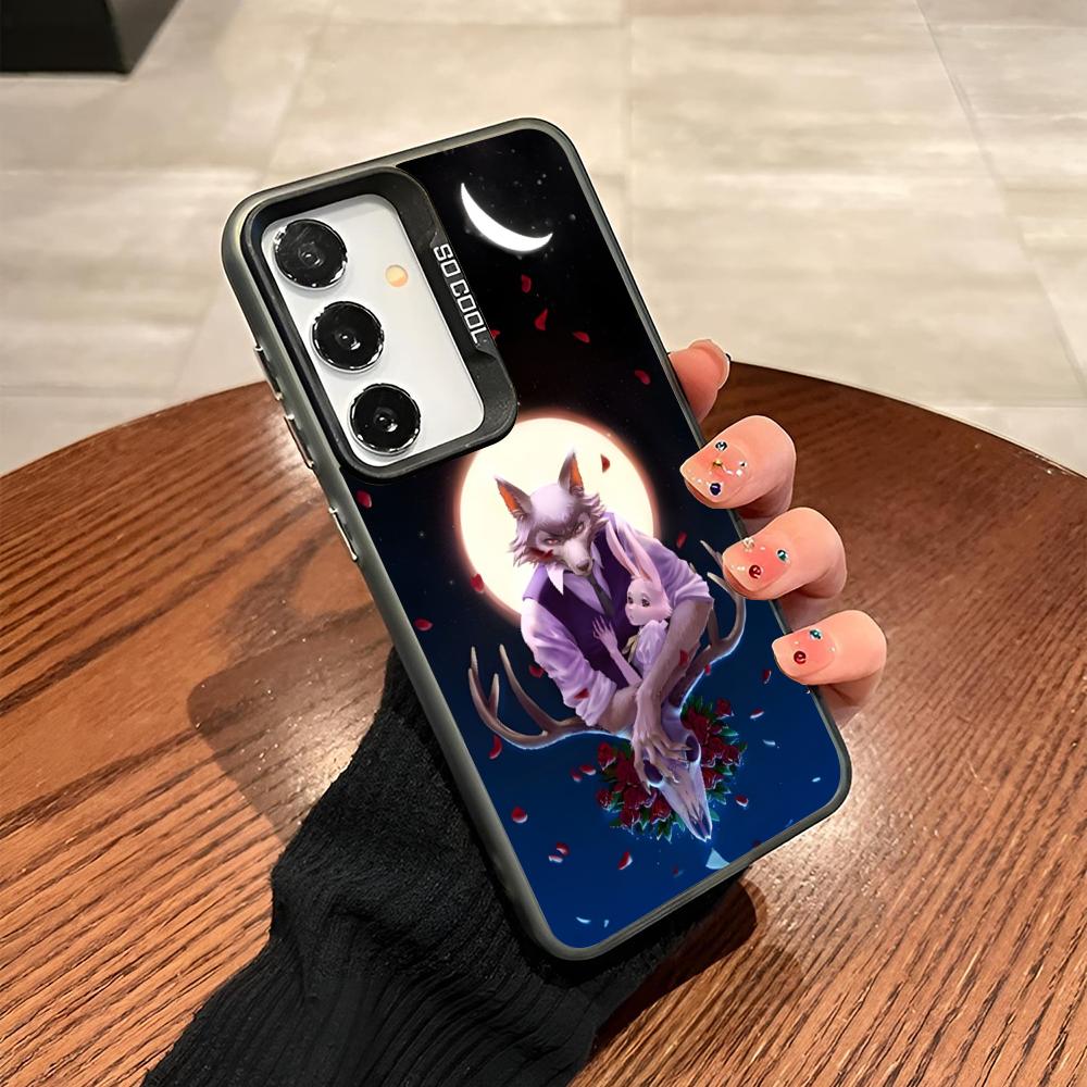 Anime Beastars Phone Case For Samsung Galaxy S24 S23 S22 S21 S20 Note20 Ultra Plus Fe colored silver Cover