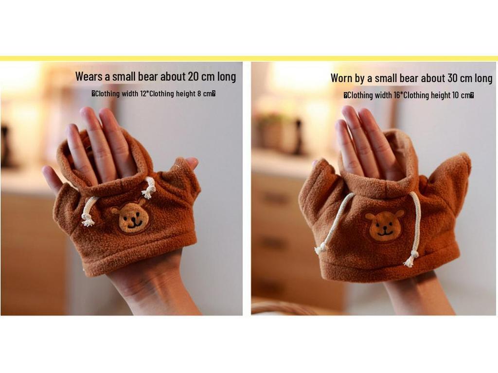 Teddy Bear Sweatshirt: Plush Doll Clothing Accessory