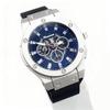 Men'S Watch Hollow Imitation Mechanical Outdoor Leisure Fashion Silicone Belt Quartz Watch Sports Men'S Watch