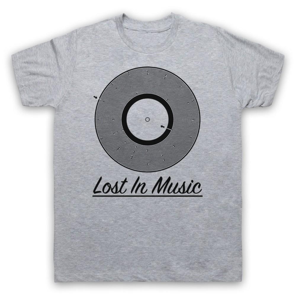 

Lost In Music Vinyl Record Groove Maze Vinyl Lover Mens And Womens T-Shirt S