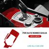 Real Soft Carbon Fiber For Alfa Romeo Giulia 2015 2016 2017 2018 2019 Alfa Romeo Stelvio 17-19 Gear Shift Outer Panel Sticker