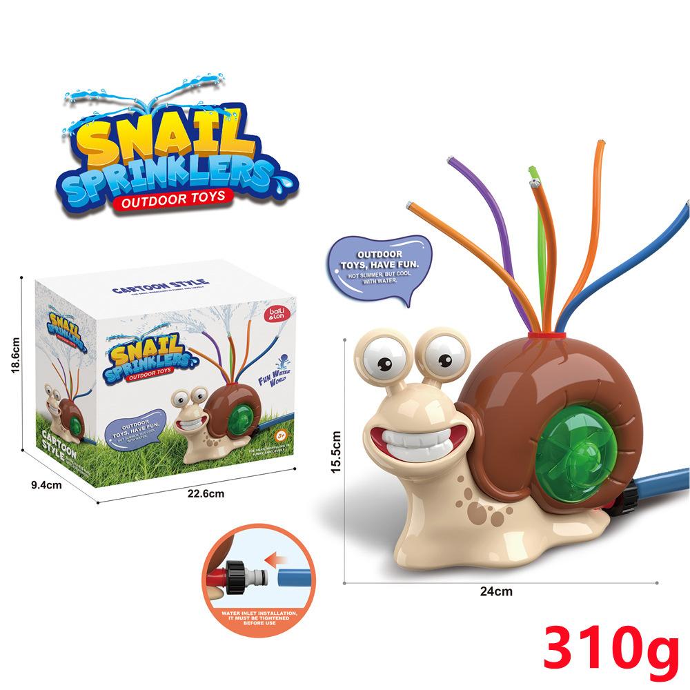 Water Snail Sprinkler Water Spray Toy Outdoor Backyard Garden Water Toys Summer Yard Cartoon Splash Sprinkler Toy For Kids