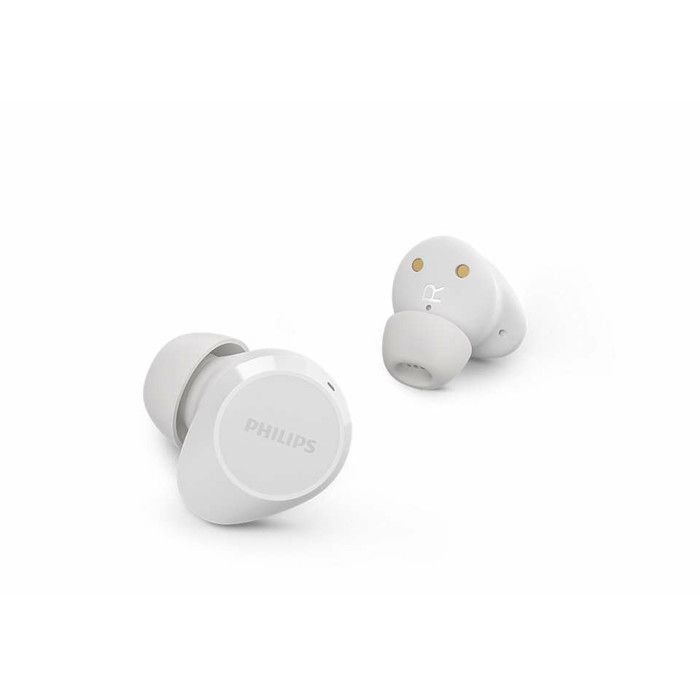 Ecouteurs sans fil - PHILIPS - TAT1209WT - Blanc - Microphone intégré - Batterie longue durée