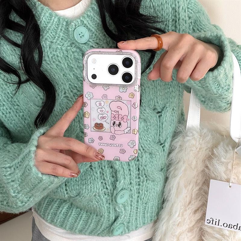 Glitter Flower Cartoon Case for iPhone 17/16 Pro Max/15/14