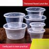 Disposable Round Plastic Food Containers with Lids