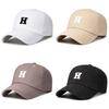 R Letter Embroidered Baseball Cap Outdoor Sunshade Breathable Duckbill Hats