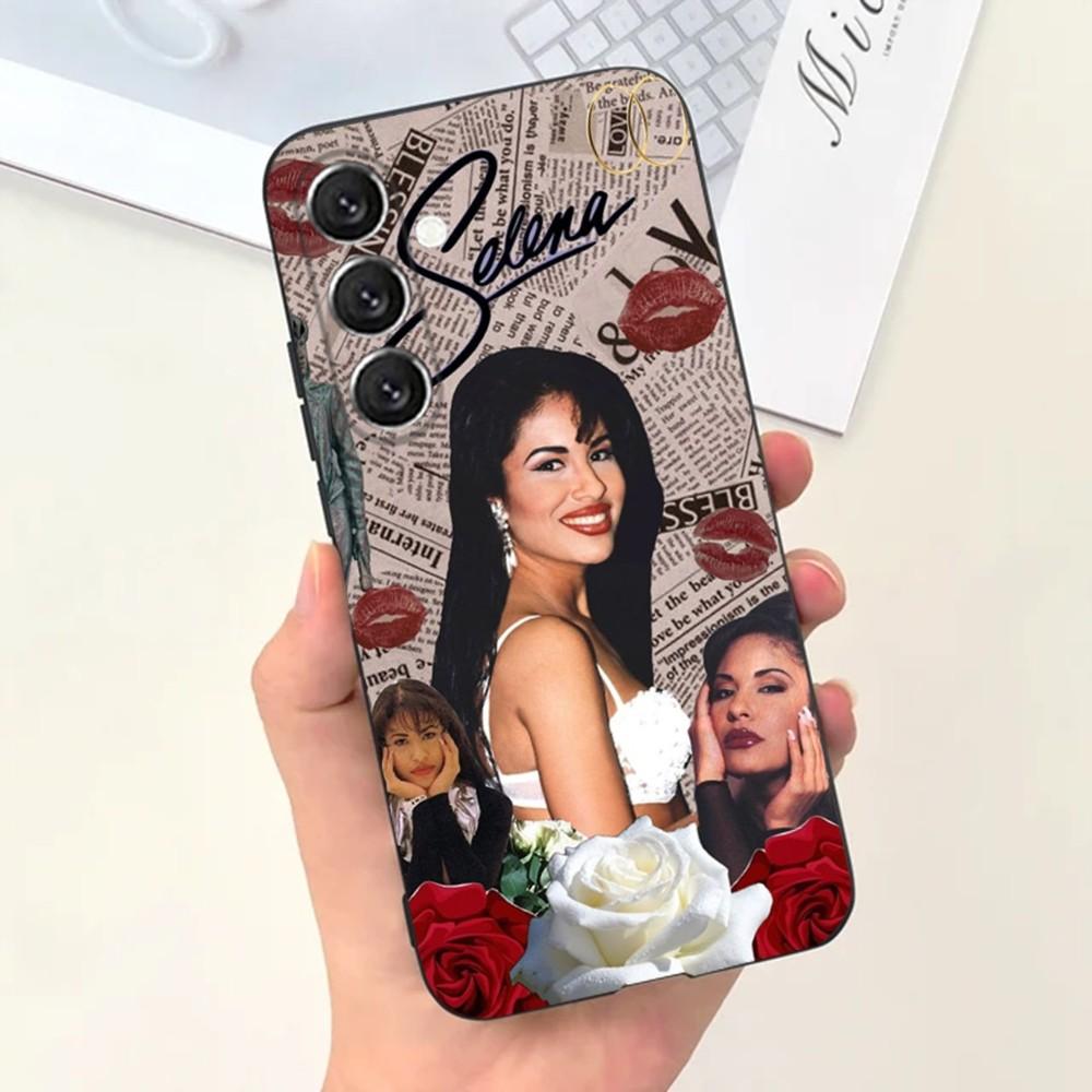 S-Selena Quintanilla Phone Case For Samsung S25,S24,S21,S22,S23,S30,Ultra,S20,Plus,Fe,Lite,Note,10,9,5G Black Cover
