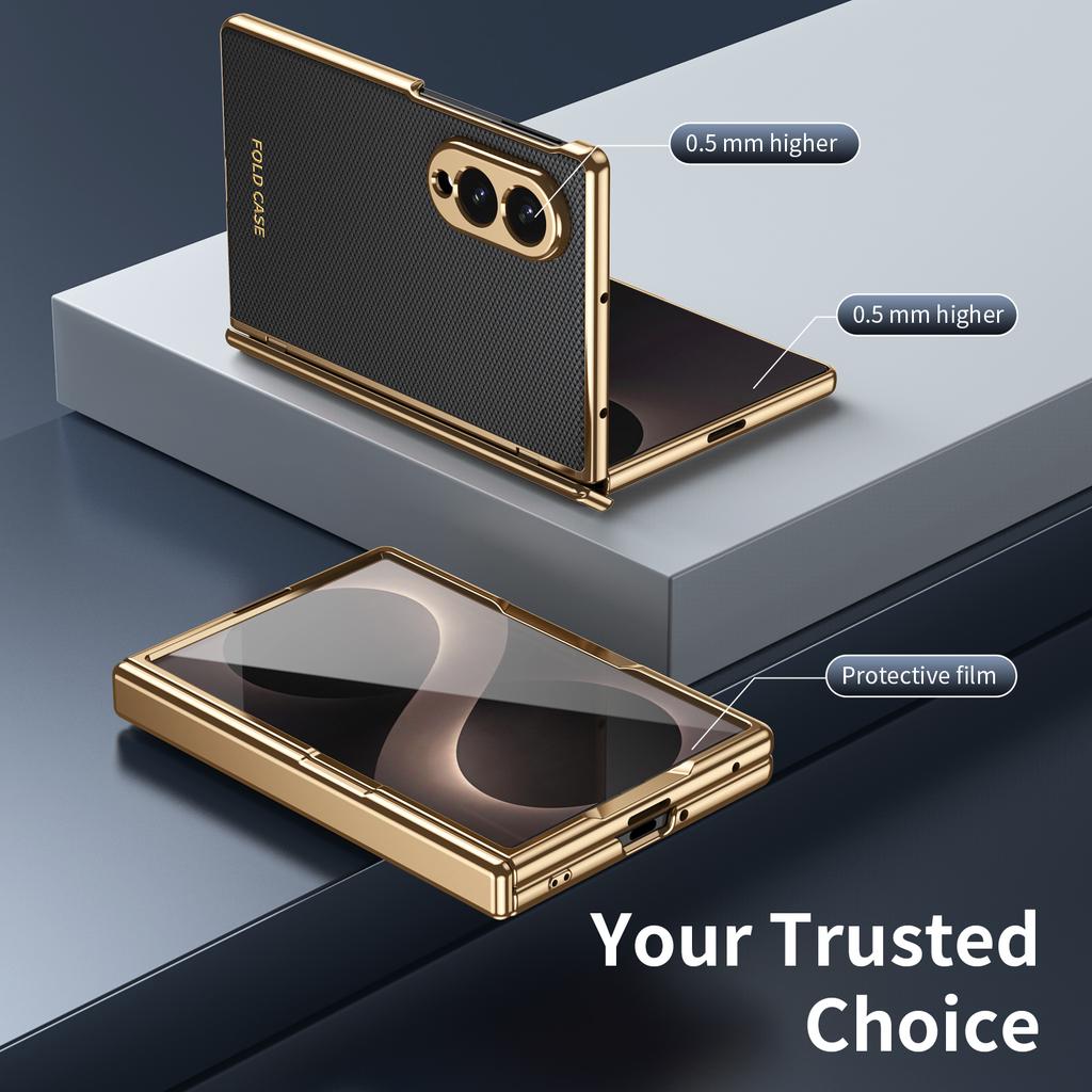 Meilleur Étui Charnière Plaqué Protecteur pour Samsung Galaxy Z Fold 8 Ultra 5G Fold8 Fold7 Fold6 Fold5 Fold 7 6 5 4 3 Fold4 Fold3