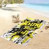 YB Print Beach Towel, Large Soft Quick Dry Towel for Beach Camping Swimming