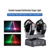 Compact Dual-Head LED Rotating Beam Light with Remote Control for Stage & KTV Atmosphere