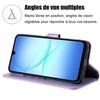 Coque de Protection - BOOLING - Samsung Galaxy A17 5G/4G - Synthécuir Motif Mandala Violet - 2 Vitre