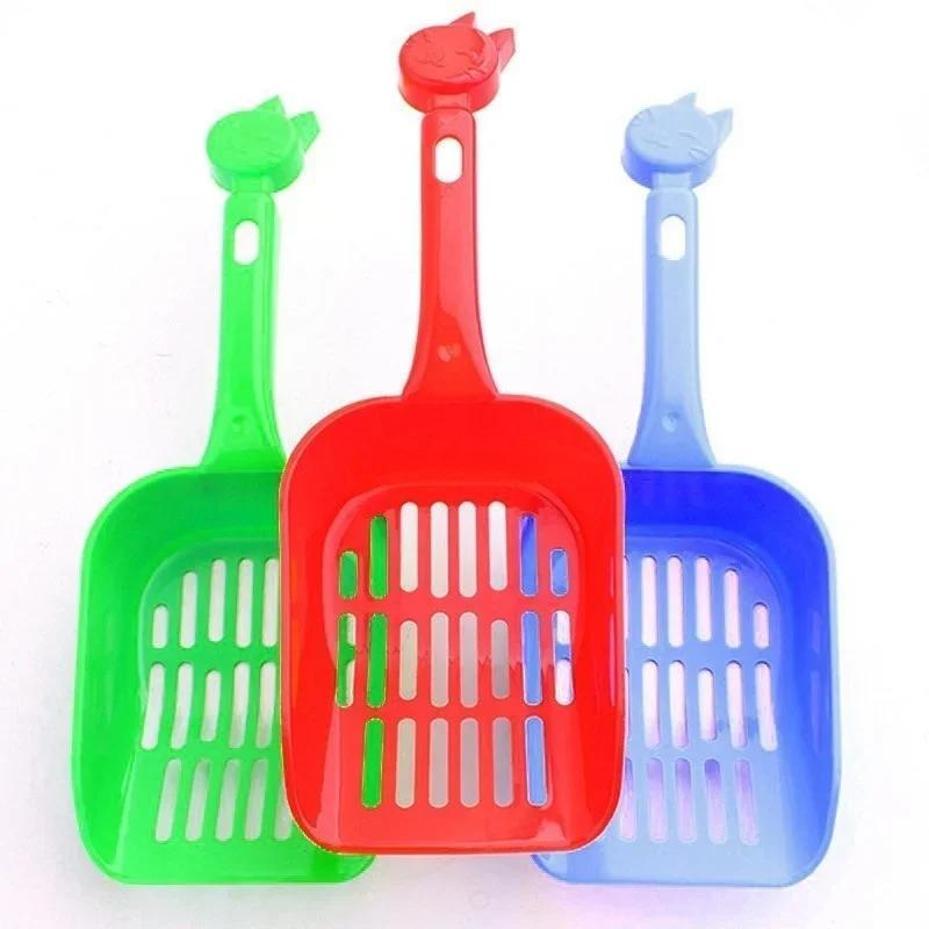1 Pcs Cat Litter Shovel Plastic Pet Toilet Poop Artifact Garbage Pet Cleaning Tool Dog Shovel Pet Cleaning Tool Random Color