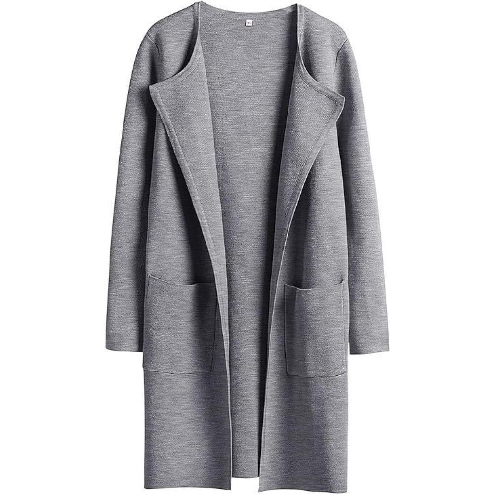 Autunno e Inverno Nuovo Cappotto Casual Comodo da Donna Europeo e Americano Cappotto di Lana con Revers