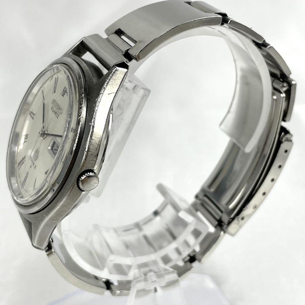 [USED] Seiko Type II Day-Date Watch, Silver, Quartz Movement, Battery Operation