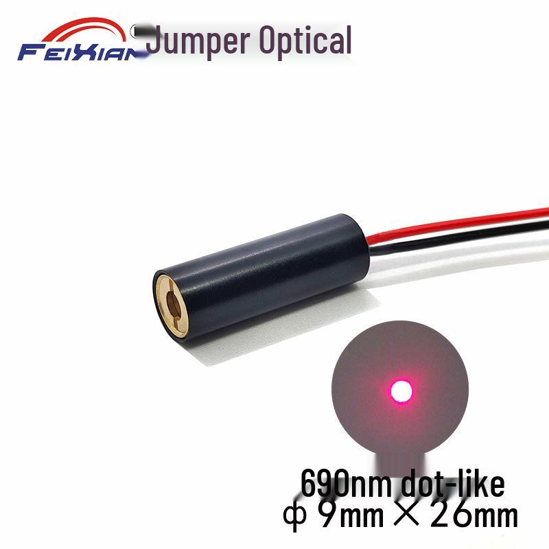 9X26mm 690nm 10mW Red Laser Module with Dot Point and Internal Focus