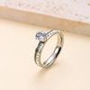 Luxury Stainless Steel Geometric Gold-plated Ring Women's Finger Engagement Wedding Jewelry Fashion Accessories