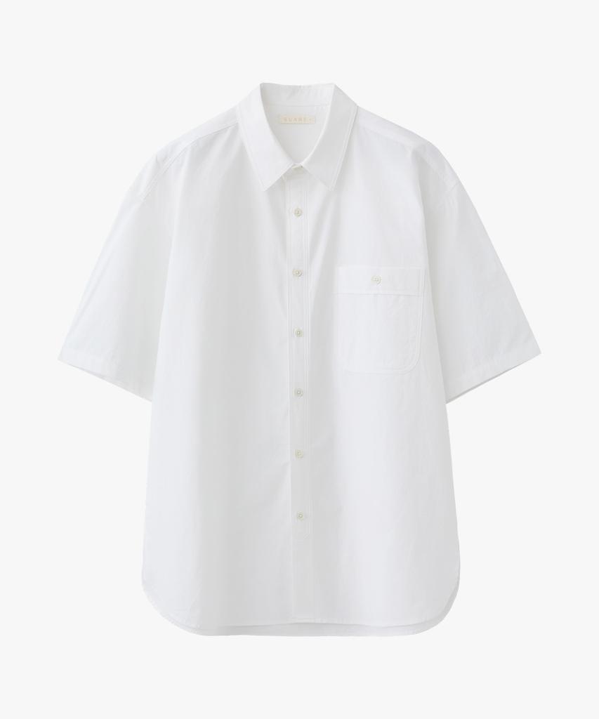 SUARE WOMEN Boy Oversized Half Shirt Ivory