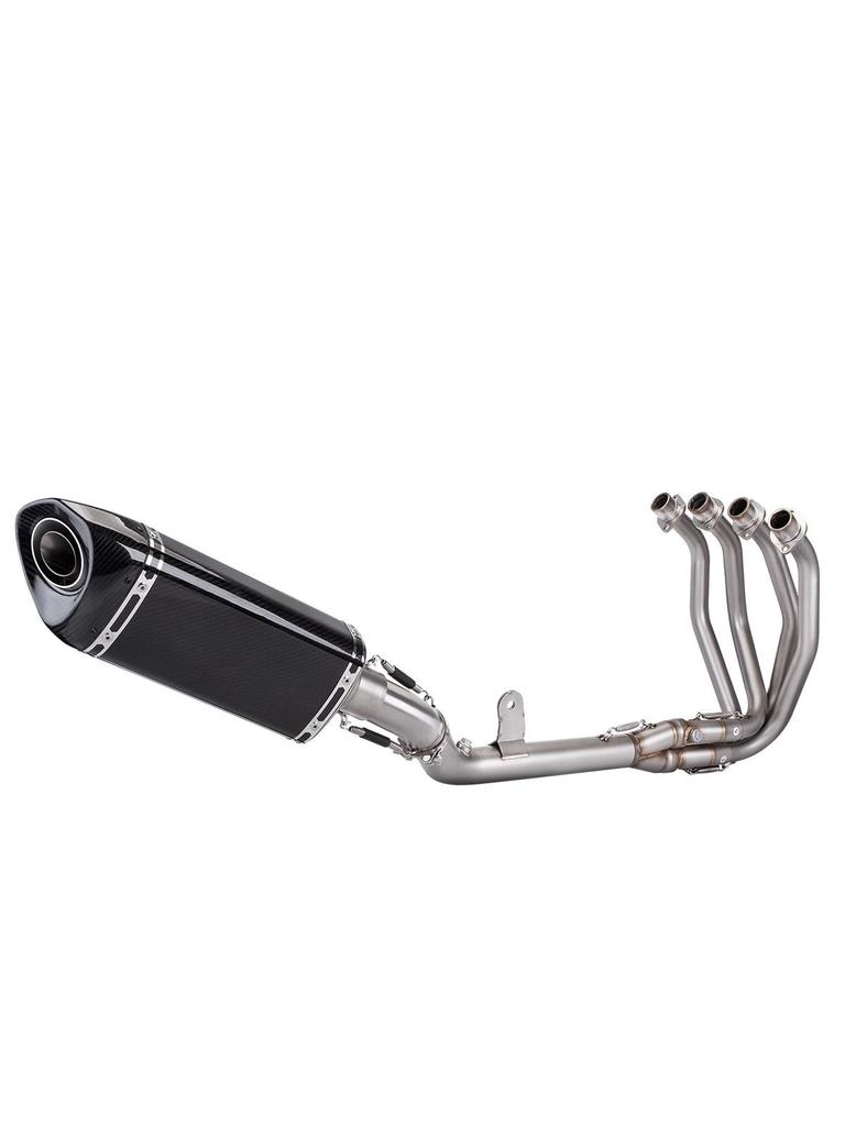 ZX4R/ZX4RR Stainless Steel Full Exhaust System: Front, Middle, and Rear Sections - Non-Destructive, Direct Installation