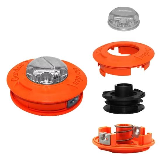 Cap de Tuns cu Fir Dublu Cap de Tuns Iarbă din Aliaj de Aluminiu Cap de Tuns Universal de Rezervă pentru Majoritatea Trimmerelor pe Benzină