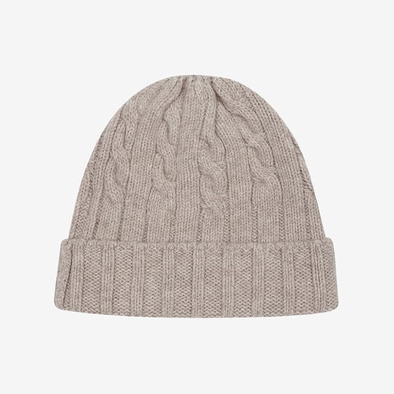 

2NDSKIN Шапка-бини крупной вязки из 100% шерсти PINK BEIGE_FREE