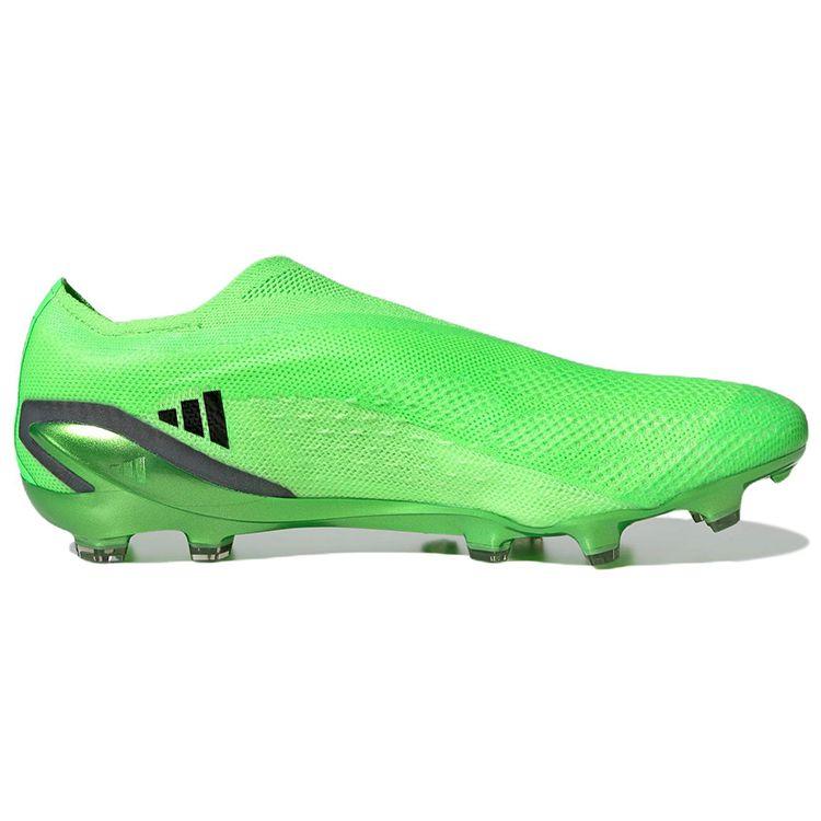 Adidas X Speedportal + Round Toe Slip-On AG (Rubber Short Studs) Non-Slip Durable Football Shoes Men Football Shoes Fluorescent-Green GW8405