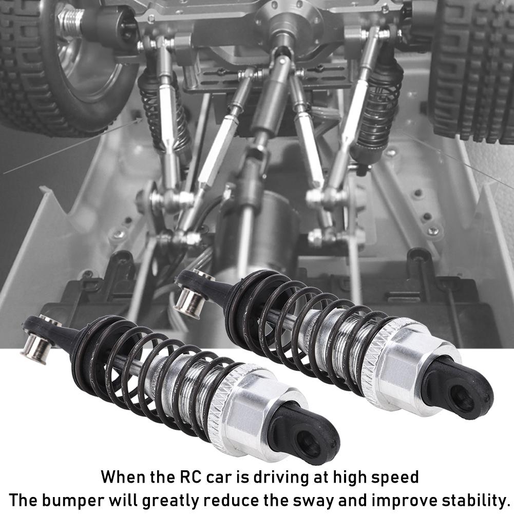 Metal Shock Damper Fit for MN D90 MN99 MN91 FJ45 RC Model Car Upgrade Accessories(Silver MN014S