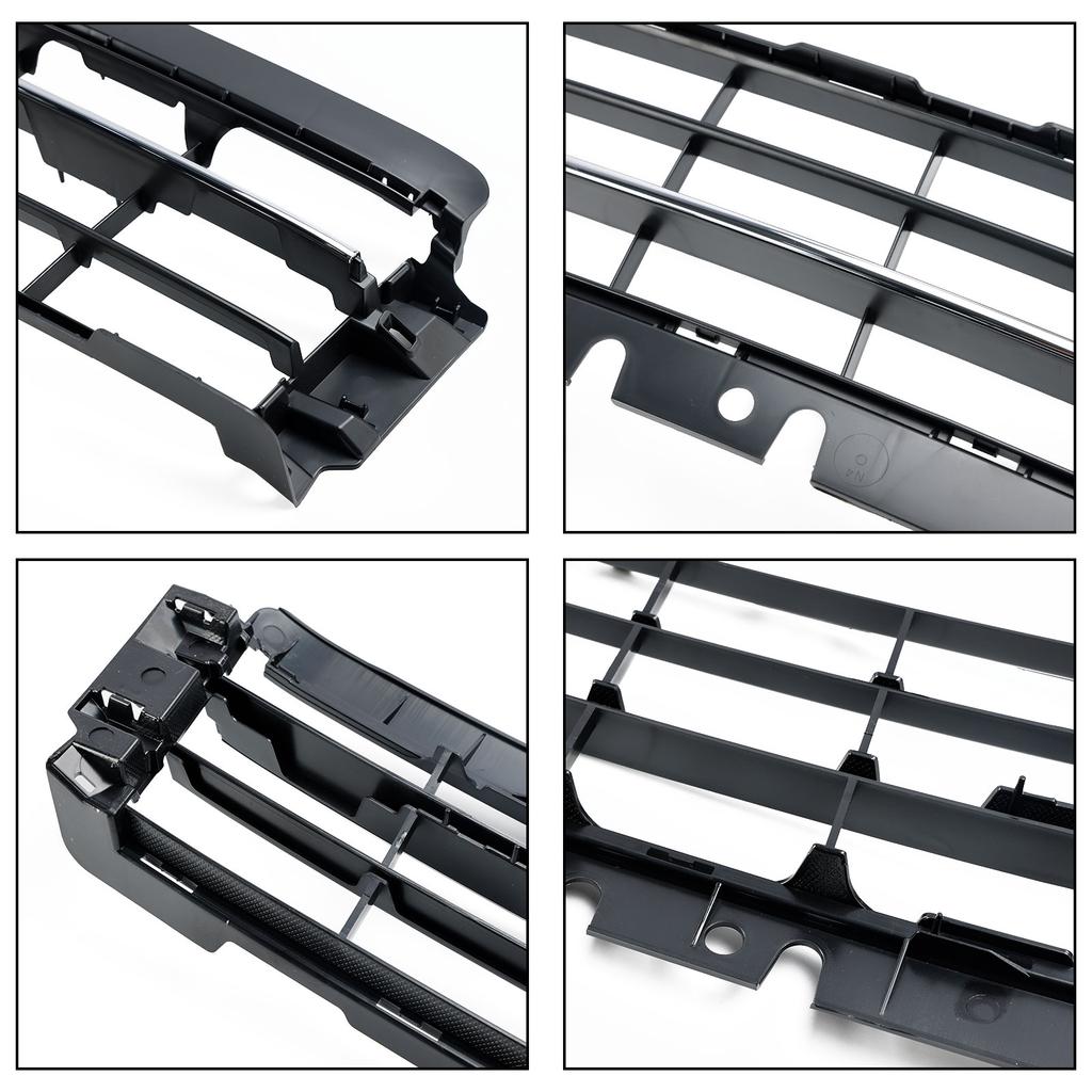 Front Bumper Lower Grille + Fog Light Grill Fit VW Beetle 2012-2016 W/ Chrome