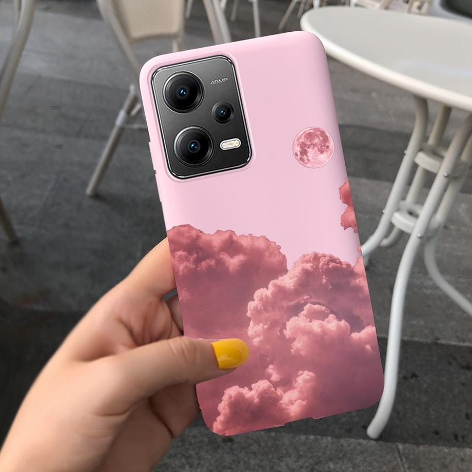 Cartoon Cases For Xiaomi Poco X5 Pro 5G Case PocoX5 5G Cover Soft TPU Matte Shockproof Capas Dragon Cute Cat Astronaur Pattern
