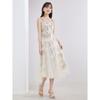 Splendido Abito Estivo, Design a Bretelle e Rete Moda Chinoiserie Abito da Fata alla Moda