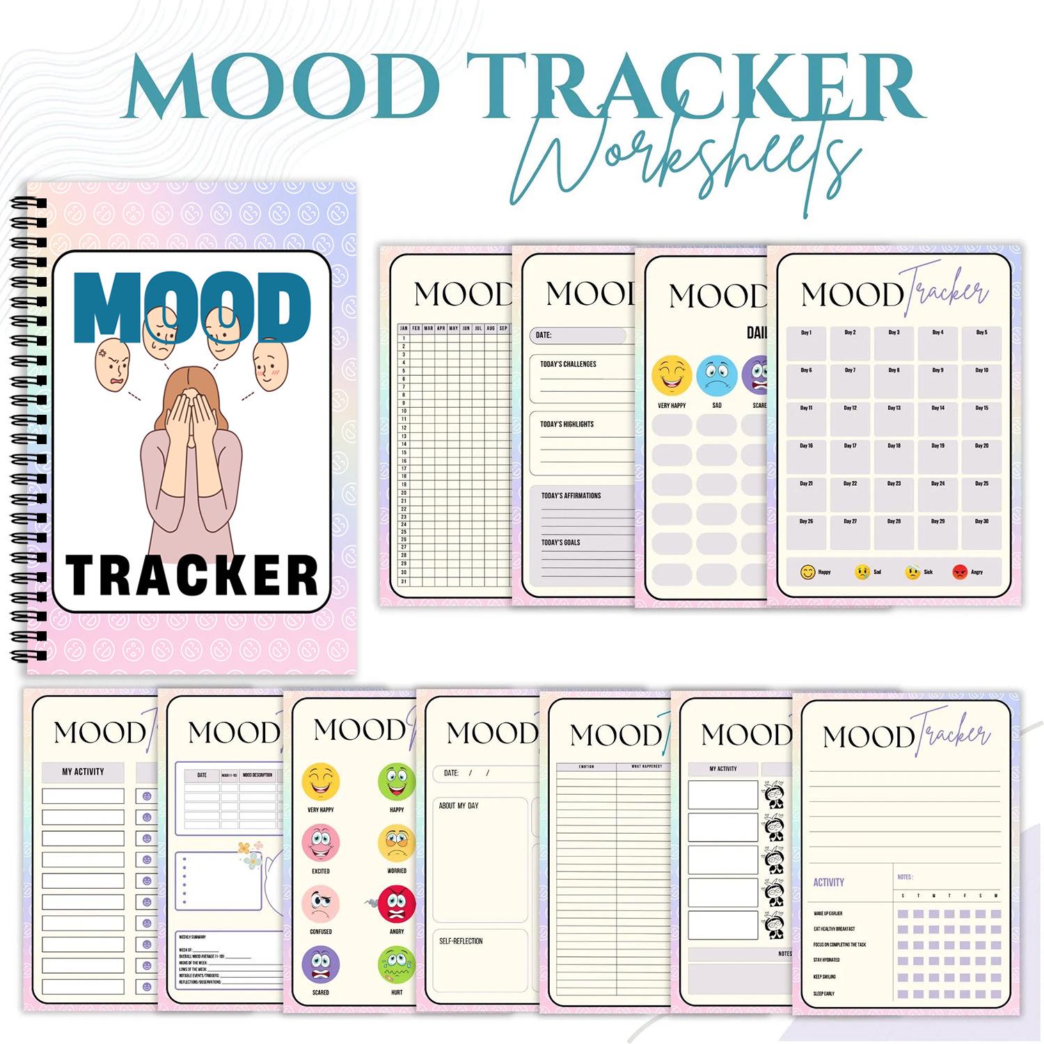 Cross-border Mood Diary: Daily Emotion Tracker Notebook Other