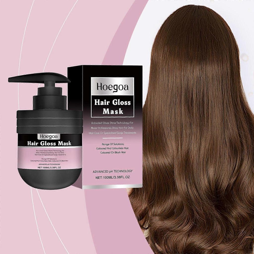 Smooth and shiny hair mask hair care volumizes dry hair nourishes and smoothes hair mask