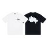 Stussy Nera 8 Classica Filigrana Stampa Lettere 2025 Unisex Streetwear Vestibilità Larga Maglietta in Cotone