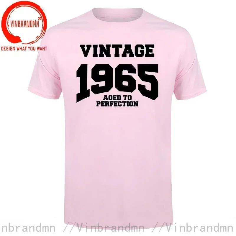 Summer Style New T Shirt Unisex Made In 1965 Vintage Tshirt Born 1965 Birthday Aged To Perfection Gift Tops Funny Casual Tee Shirt