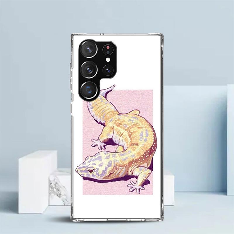 

Lizards Geckos Soft Cover for Samsung Galaxy S25 Edge S26 S24 S23 Ultra Phone Case S22 S21 Plus S20 FE Print Pattern Shell Galax Samsung S25 Edge