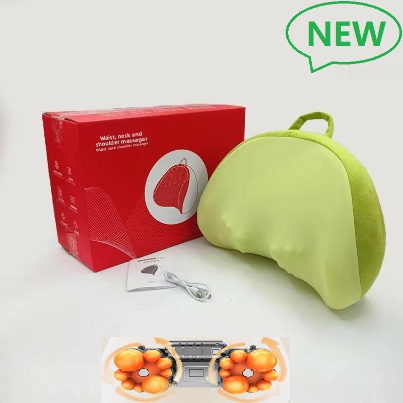 

Новая 3D Электрическая Умная Массажная Подушка для Шеи Головы Спины Шиацу Массажер для Всего Тела Беспроводное Использование Для Автомобиля Дома Инфракрасная Физиотерапия TYPE C charge