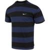 SB Logo Stripe Print Embroidery Loose Round Neck Casual Sport Short Sleeve T-Shirt Men Tops Navy FB8151-410
