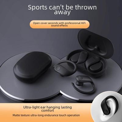SP33 Sports Wireless Ear-Hook Headset: Noise Reduction, Waterproof, Long Battery Life, Comfortable for Extended Wear.