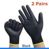 2/6Pairs PU Coated Safety Work Gloves Light Duty Seamless Knit Gloves with Grip Women Men Mechanic Cleaning Mechanic Automotive