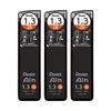 Pentel Ain 1.3mm 2B Pencil Lead Refills, 3 Pack (AMZ-XC28132B3P) - Smooth, Break-Resistant, Smudge-Proof, High-Performance