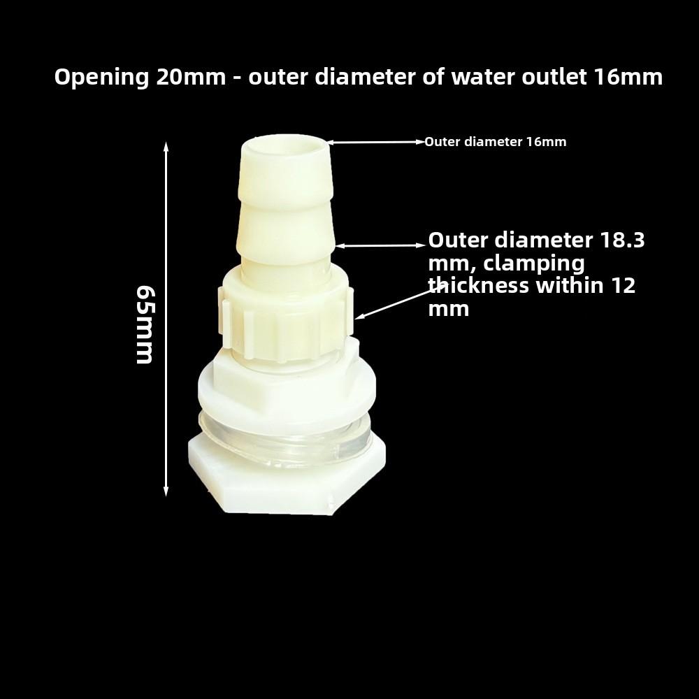 1 Set ABS 1/2 Inch To 6.4~20mm Elbow Water Tank Connector Aquarium Garden Irrigation Hose Joint Water Pipe 90 Degree Adapter