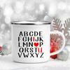Love Heart Printed Camping Mug Valentine Party Juice Milk Cup Coffee Cups  Enamel Mugs Valentine's Day Gifts for Family Friends