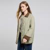 Women's Retro Color Block Padded Short Jacket